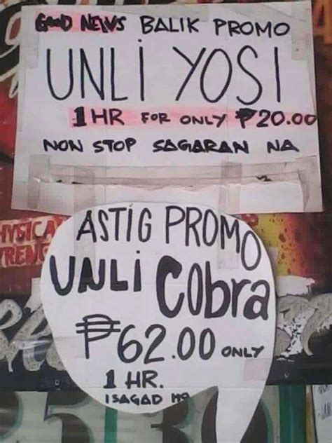 funny philippines advertisement sayings.